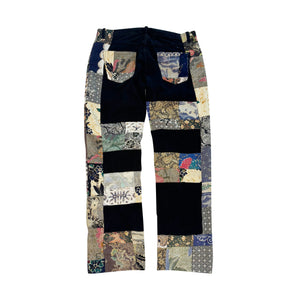 Batik Patch Work Jeans (Black)