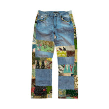 Load image into Gallery viewer, Batik Patch Work Jeans (Blue)